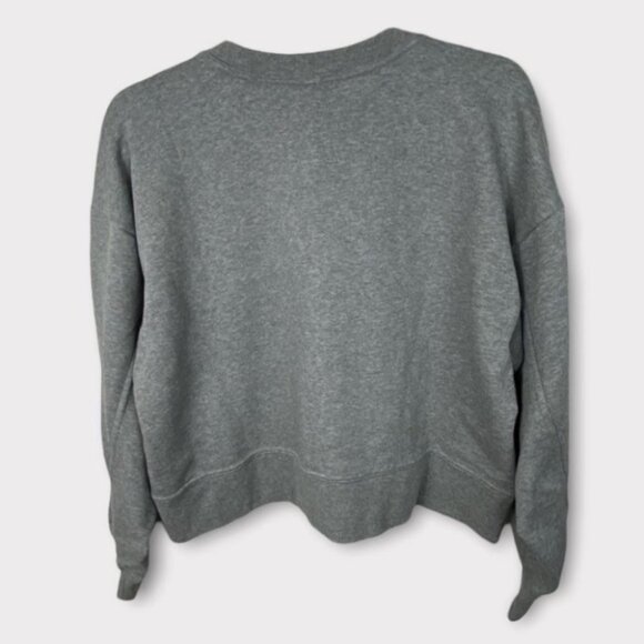 Nike Swoosh Training Crew Neck Chenille Sweatshirt Grey Size Small 2020 Pullover - Picture 4 of 12